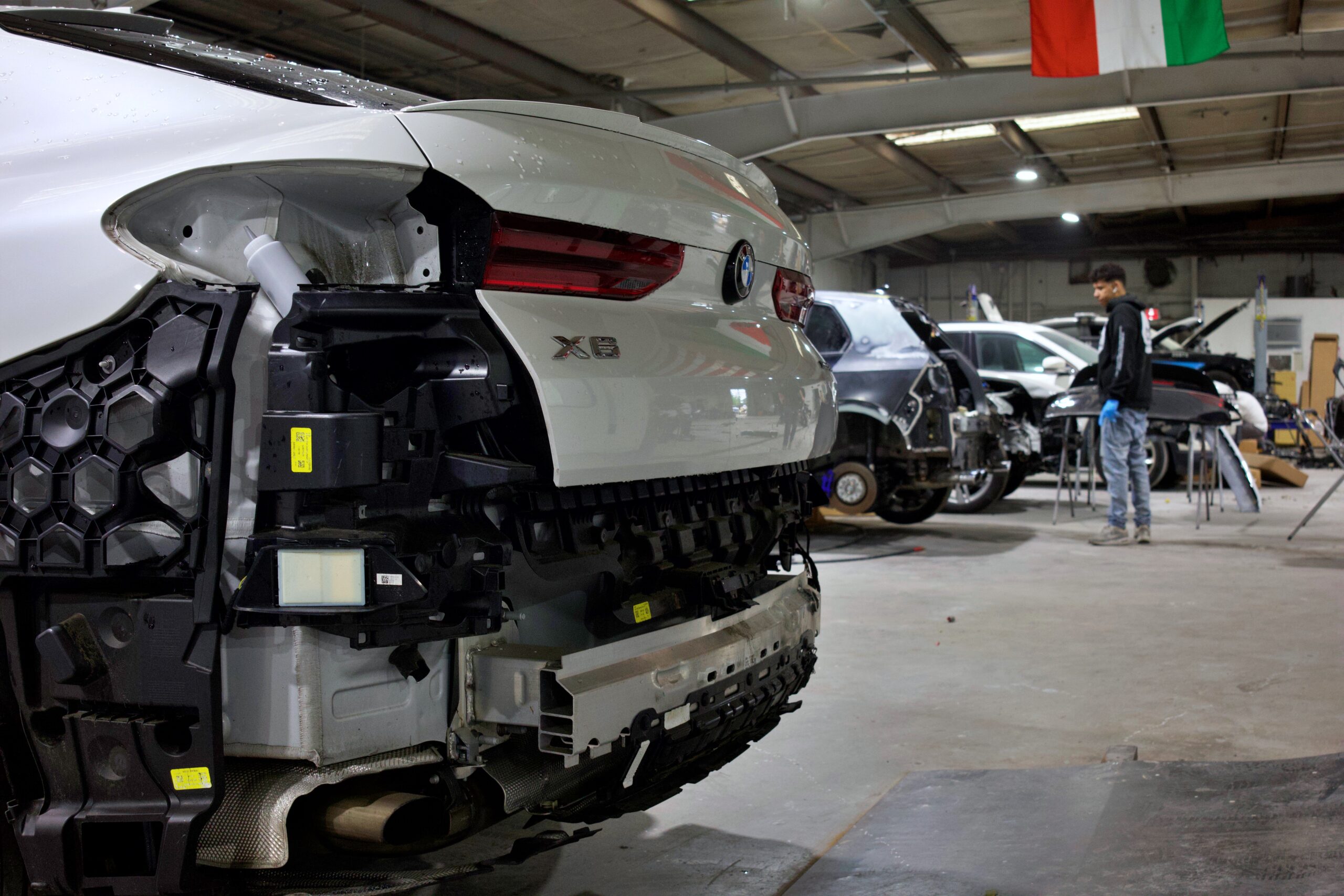 BMW bumper repair